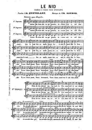 Charles Gounod - Le nid